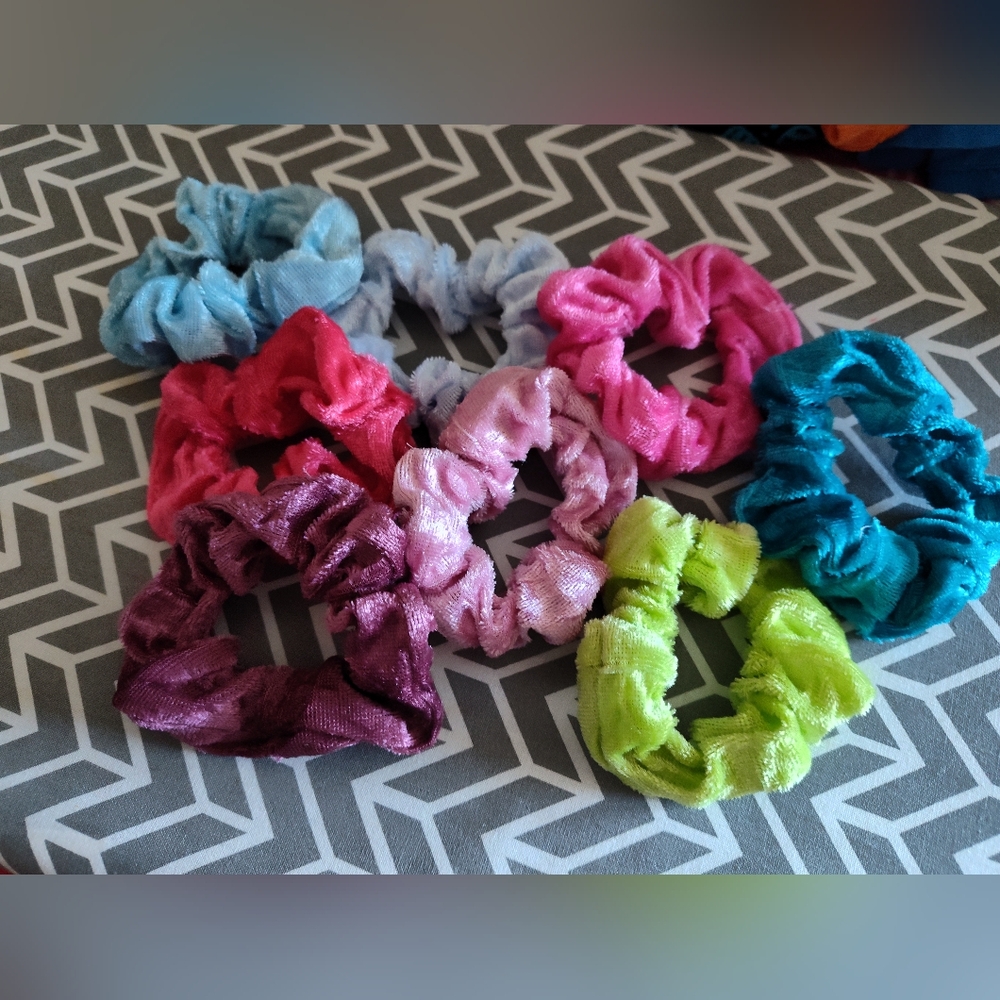 Colorful Kids Scrunchies Set